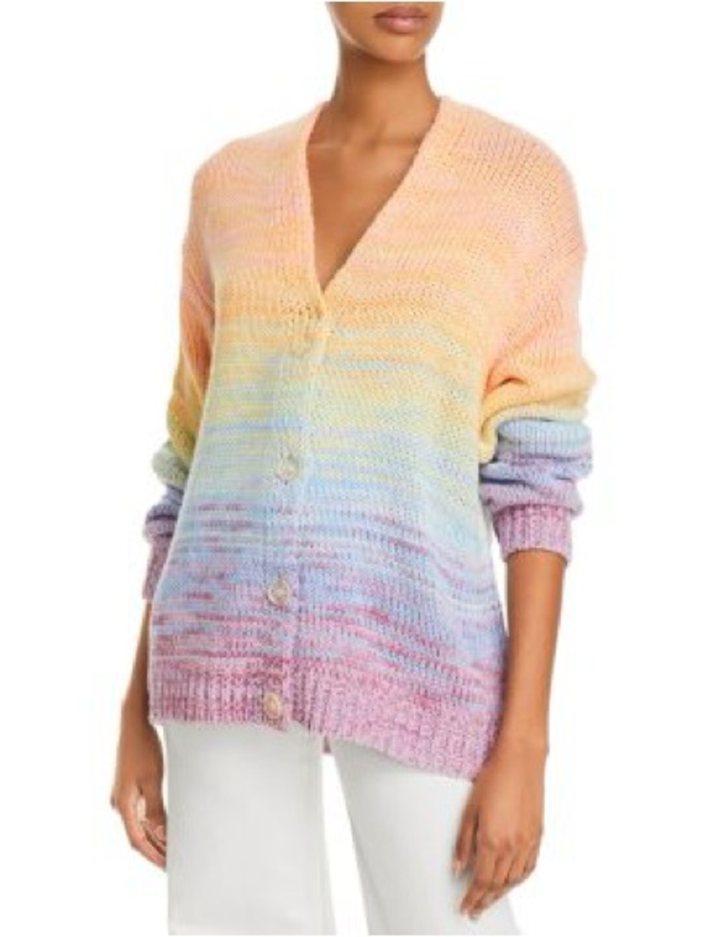AQUA Mixed Marl Stripe Cardigan
Sweater